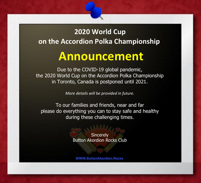 2020 Championship Postponement Notice