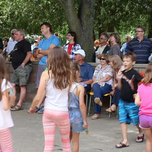 crowd kids